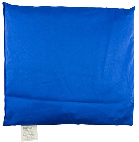 Bio Kirschkernkissen von Bonblatt® | ökoliogisch + nachhaltig | natürlich + fair in Deutschland produziert | Wärmekissen, Körnerkissen | für Erwachsene, Babys, Kinder + Tiere (24x25 cm, blau)