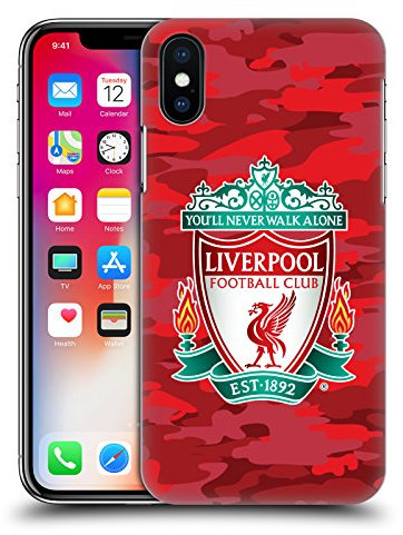 Head Case Designs Officially Licensed Liverpool Football Club Home Colourways Crest Camou Hard Back Case Compatible With Apple iPhone X/iPhone XS