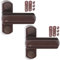 2X Brown Door/Window Jammers - Provides You with Additional Security