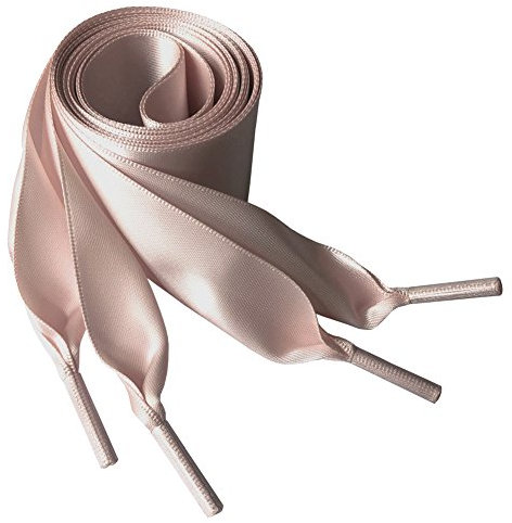 BupiMufi 4cm Lacets Plats, Lacets de Satin de Chaussure 150cm Rose pale