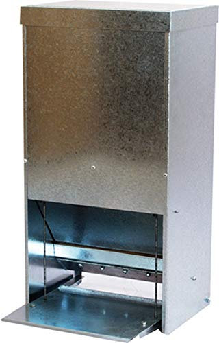 Hemel Futterautomat mit Trittklappe für Geflügel - verzinkt - (30L)