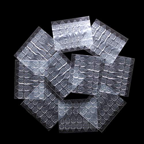 Ivtor 10 Blatt wasserdichte atmungsaktive Jelly doppelseitige Klebestreifen Nagelkleber Aufkleber Falsche Nagelspitzen …