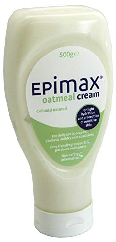 2 x Epimax Oatmeal Cream 500g for Eczema/Psoriasis