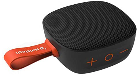 Sunstech Brick. Altavoz TWS portátil 5W. Resistente al Agua IPX7. Radio FM, Bluetooth V5.0, Reproductor MP3 Mediante Tarjetas de Memoria. Color Negro.