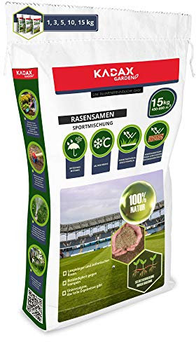 Kadax Sports Association, 600 m², erba, miscela di semi, semi di prato, semi di erba, semina del prato, miscela di prato, semi efficaci, erba, miscela di semina (15 kg)