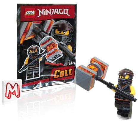 LEGO NINJAGO Legacy Minifigur – Cole in Sons of Garmadon Robe with Boom Hammer (Limited Edition Folienpackung)