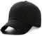 XYIYI Schwarz Vintage Basecap Verstellbare Distressed Washed Baseball Kappe für Damen Herren