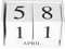 Holzkalender, Breite Anwendung Elegantes Praktisches Umweltfreundliches Ewiger Kalender aus Holz für zu Hause für das Büro