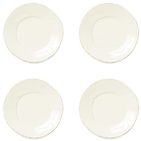 Vietri Italian Lastra Collection - Set di 4 piatti da tavola (lino, piatti da tavola, set da 4)