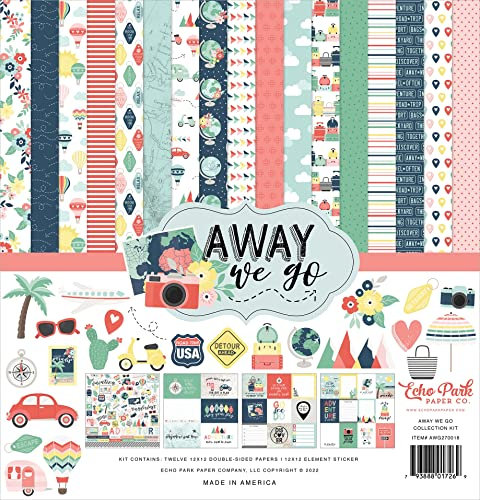 Echo Park Collection Kit 12X12-Away We Go -WG270016
