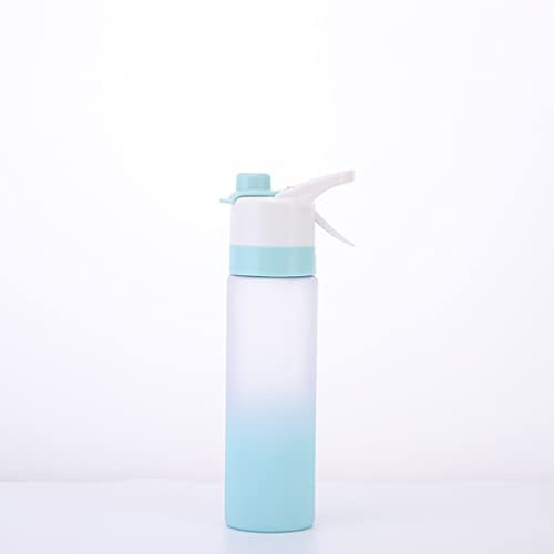 DOSYEN Sports Spray Water Bottle | BPA Free 700 ml Leak Proof Reusable Flip Top Gradient Cup for Gym, Sports & Home or Office (Blue)…