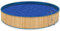 Wallario Pool Verkleidung mit Motiv und Ösen, Umrandung Dekoration, Motiv Holzpanele hell, Größe Höhe 80 cm x L 10m