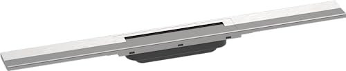 hansgrohe Fertigset Duschrinne RainDrain Flex, Abflussrinne 700mm, Bodenablauf Dusche kürzbar, Edelstahl gebürstet
