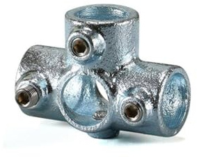 1 pz DN32 (ID 43 mm) Connettori per tubi a 5 vie Giunto di raccordi per tubi in acciaio malleabile zincato, utilizzati per l'installazione del parapetto Sistema di corrimano