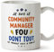 Mugffins Tasses pour COMMUNITY MANAGER - En Français - Cadeau original pour COMMUNITY MANAGER homme - Tout le monde vous a parlé - 11 oz / 330 ml