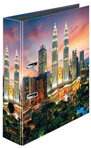 herlitz Motivordner Petronas Towers, Rückenbreite: 8cm, A4, 1 Stück