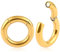 Vankula Poids Oreille écarteur Plug Tunnel Jauges Cerceau en Acier Inoxydable Piercing Bijoux pour Femmes Hommes 6mm(2G) x30mm Gold