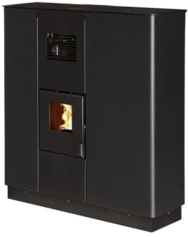 INTERSTOVES - Poêle à granules CORTINA 12 Etanche Concentrique Canalisable - Noir