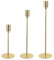 URHELP Kerzenständer Set 3 Stück Kerzenhalter für 20-22mm Dekorative Kerze Stand Gold Zhi (GOLD-3pcs)