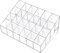 Lippenstift Organizer 24 Fächer Lippenstift-Halter Transparent Lippenstifte Aufbewahrung Acryl Lippenstifthalter Lippenstifte Ständer Kosmetik Organizer Tablett für Lipgloss, Lippenstif, Nagellack