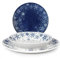 Royal Norfolk Dream Service de table, 18 assiettes, porcelaine, bleu et blanc