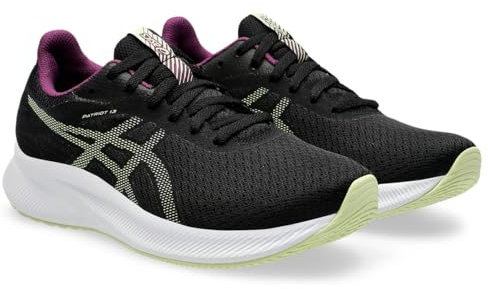 Asics Women's Patriot 13 Sneaker, Black Cool Matcha, 5 UK