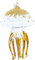 SIKORA Qualle besondere Weihnachtskugel Glas Christbaumschmuck Deko Figur Weihnachten Anhänger Ornament - Trend Line - BS587