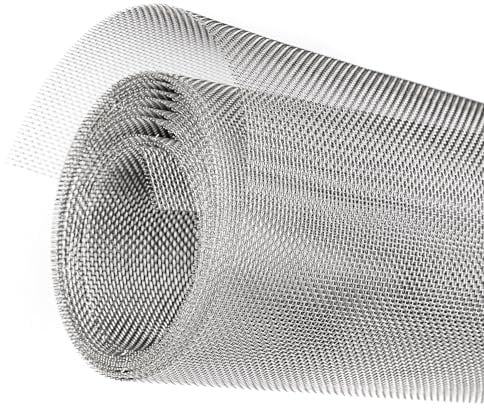 304 Stainless Steel Wire Mesh Roll 2.5 Metre x 300mm, Rodent mesh/Metal Mesh/Window Screen Mesh, Prevent Mouse Mice Snakes Hornets Rodents Entering,Easy to Cut and Install