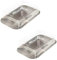 SIDCO Butterdose Edelstahl 2 x Kühlschrankbutterdose Butterglocke Butterbehälter