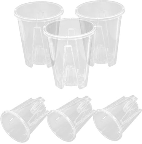 CIMAXIC Macetas para Orquídeas 6 Piezas Platillos De Plástico Transpirables Y para Decoración De Jardín