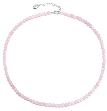 Philip Jones Collier de mini perles en quartz rose, Quartz rose, Quartz