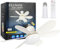 DGE 2024 E27 Socket Fan Light, Remote Controlled Silent Fan with Dimmer LED Light, Perfect for Garage, Kitchen, Bedroom, Balcony, Living Room, Tools, Store, Laundry [Energy Class A]