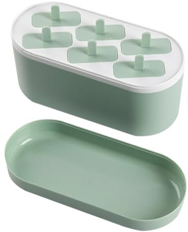 Alipis Juego de 6 Moldes Caseros para Helado Moldes para Hacer Helados de Polipropileno para Postres de Yogur