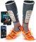 Beheizbare Socken, Beheizte Socken Damen Herren, die Lösung für kalte Zehen im Jahr 2024-5v 6000 mAh Wiederaufladbare Heizsocken für Skifahren, Outdoor, Camping, Wandern (APP)