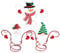 PesonCarl 3pcs Christmas Wine Rack Cute Glass Holder Metal Gift for Wine Lovers & Home Decor (Elf + Snowman + Santa)