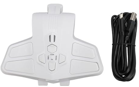 Game Controller Back Paddle, Back Buttons Attachment for PS5 Controller, Supports Mapping Combo Function Programmable Paddles Attachment (White)