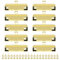 Meetory Klemmbrett-Clips, 10 Stück Klemmbrett Klammer Clip Halter-Metall Klemme für Klemmbrett, Büro, Klassenzimmer und DIY Projekte-Stabile Halterung für Papier, Dokumente und Notizen, Gold