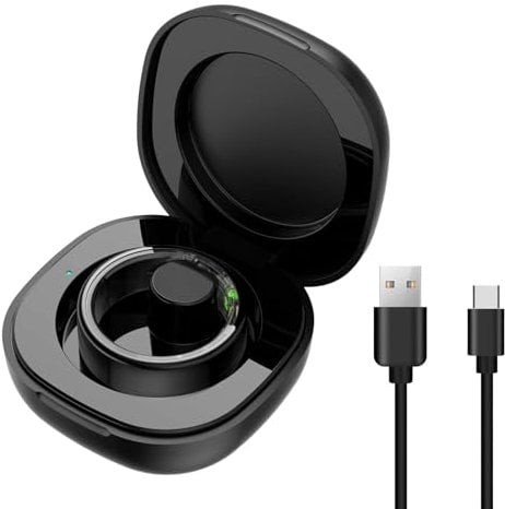 Smart Ring Ladekoffer, Kompakte Ladungsbox mit Magnetischem Ladeanschluss, Schneller Ladeanschluss.