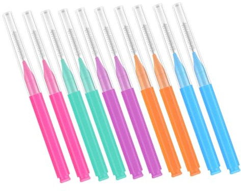 Veemoon 50stücke Interdentalbürsten Für Pp Und Edelstahl Tragbare Zahnzwischenraumbürste Effektive Mundreinigung Reinigungswerkzeug Für