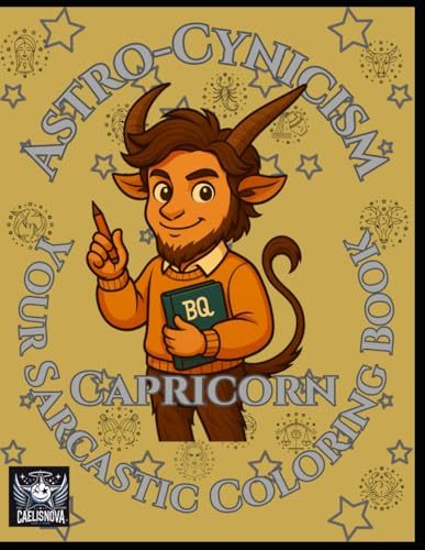 Astro-Cynicisms - Your sarcastic coloring book: Capricorn: A hilarious zodiac coloring book for astrology lovers with a dark sense of humor