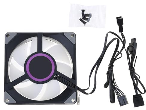 KEXIAO 90 mm ARGB LED Ventilateur de refroidissement à air de bureau silencieux pour boîtier PC 9 cm 9025