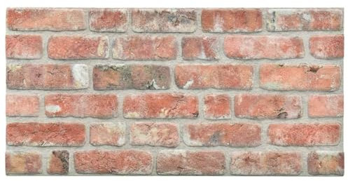 Snsowed 3D-Wandverkleidungen 11 STK. Rot Steinoptik EPS, Deckenpaneele, Wall Panel, Wandverkleidung, Wandgestaltung, Wanddeko, Dekorative Wandpaneele - 147195