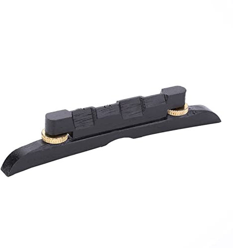 Tbest Delicate Ebony Mandolin Bridge, Smooth Surface for Playing, Lightweight Design for Musicians, Ebony Bridge for Mandolin