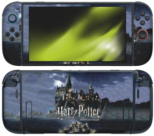 Head Case Designs Offizielle Harry Potter Schloss Grafiken Vinyl Haut Gaming Aufkleber kompatibel mit Nintendo Switch 2