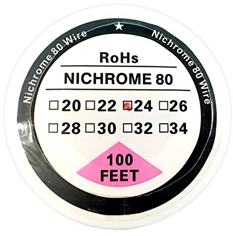 Filo di resistenza da 30,5 m, in nicromo 80, su bobina, con diametro da 20 a 34 AWG (da 0,81 mm a 0,15 mm)