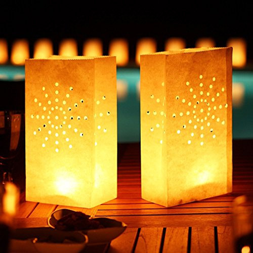 e-shop2door Candle Luminary Bags (Pack of 10) - Sun Design