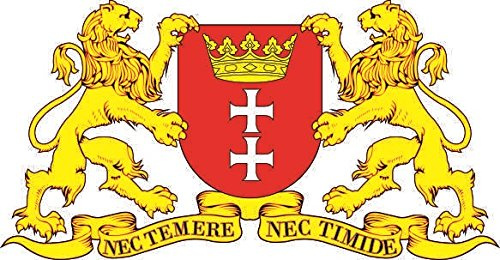 U24 Aufkleber Danzig großes Wappen Autoaufkleber Sticker Konturschnitt