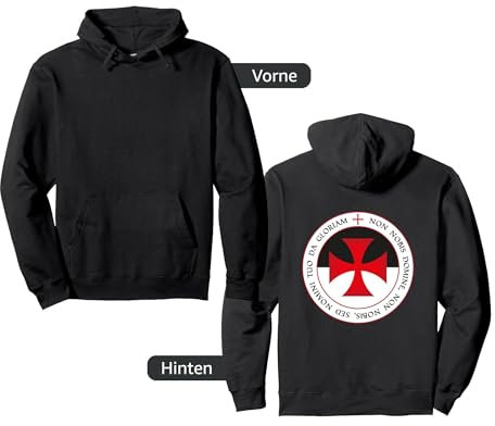 Tempelritter Motto Templer Kreuz und Siegel Geschenk Ritter Pullover Hoodie