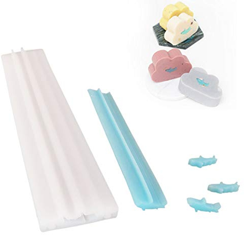 Moule Savon, Moule à Savon en Silicone, Long Tube Dessert Moules, Tube Moules pour La Fabrication de Savons Moule Fait à la Main Bougie, Décoration Gâteau Outil, Cuisine Artisanat Décorations