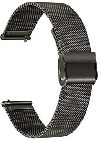 TRUMiRR Ersatz für Fossil Neutra Gen 6 Hybrid/Fossil Herren Gen 6 44mm/Gen 5+5E Carlyle Armband, 22mm Mesh Gewebt Edelstahl Uhrenarmband Metall Schnellwechsel Armband für Fossil Herren Gen 5 Carlyle